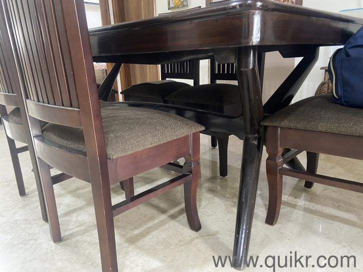 8 Seater Dining table with 6 Chair, Teak Wood Gurgaon Quikr