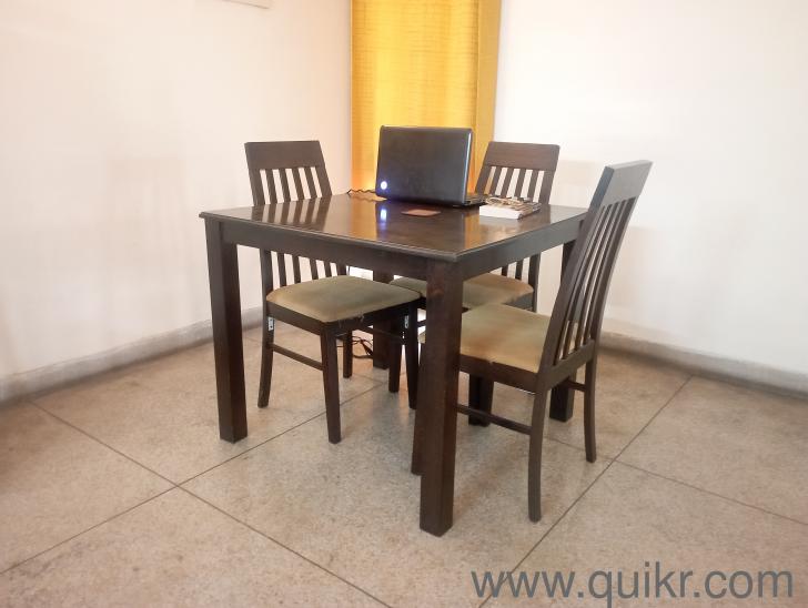 4 seater solid wood dining table set Gurgaon Quikr