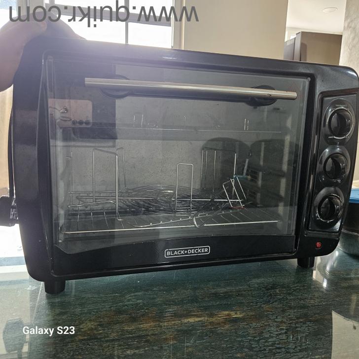 Black + Decker Double Glass Toaster Oven with Rotisserie, 45 Litres