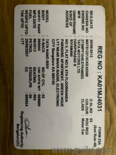 Tata Nano Std BS IV - 2012