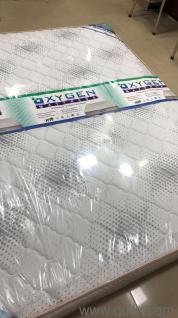 Queen size modern low-profile platform bed with 8-inch soft mattress like new(1)