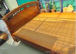 Double cot with mattress(2)