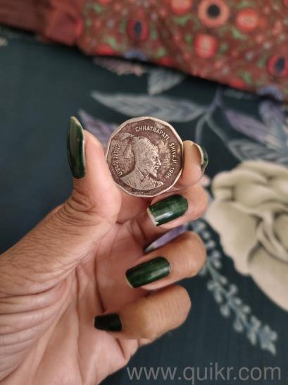 chatrapati shivaji maharaj 2 rupees old coin good condition urgently sell(3)