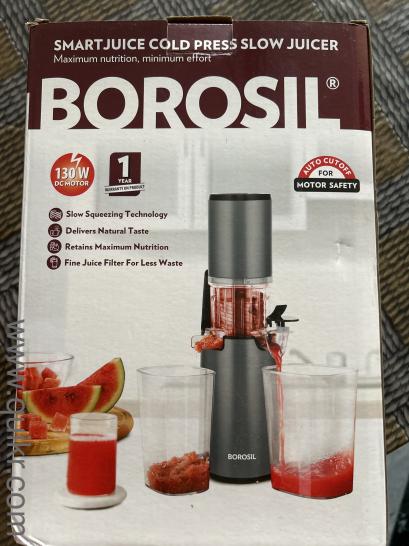 Borosil cold pressed juiced, used only once, in perfect condition