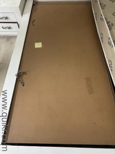 King size double bed with box storage along with 2 side tables and matresses(1)