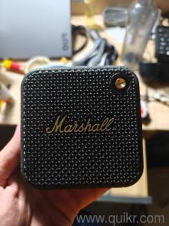 Marshall Willen II Portable Bluetooth Speaker with 17+ Hours of Portable Playtime, Dust & Waterproof (IP67) - Black & Brass.(1)
