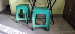 wooden table with 2 stools(4)