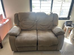 Recliner sofa 3+2 and Marble dining table(2)
