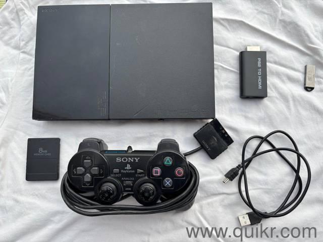 Play Station 2, 64 GB Pen Drive, HDMI Cable, 8 MB Memory Card, More than 20 Games, One Remote Controller.