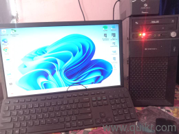 Complete Desktop Set | Windows 11 SSD Fast  Monitor + UPS + Keyboard+CPU