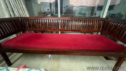 sofa bought from Ikea 2 years ago and a teakwood sofa with 3+1+1 and a center table(1)