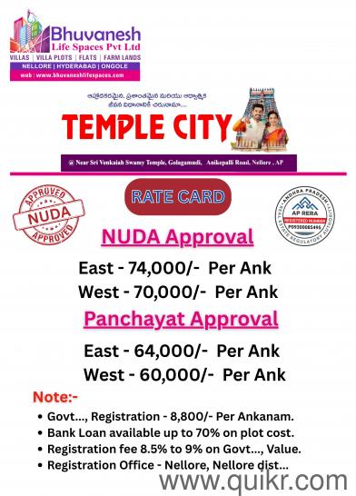 1800 Sq. ft Plot for Sale in Golagamudi, Nellore