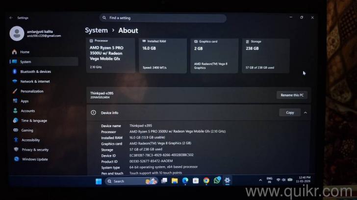 Thinkpad x395