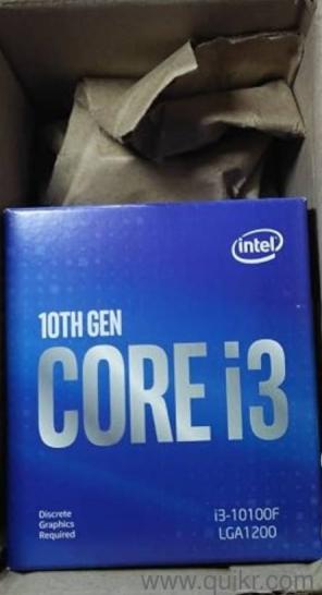 Intel Core i3 10th Gen F processor.