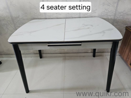 Extendable Marble top Dining Table