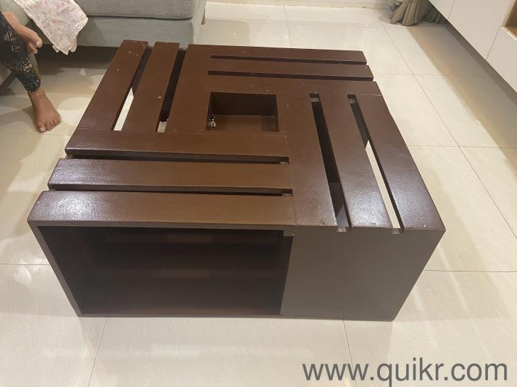 Solid wood Royal oak coffee table with storage Bangalore Quikr