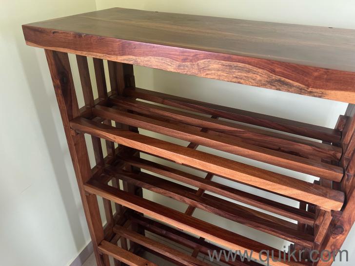 Urban Ladder Rhodes Solid Sheesham Wood Book Shelf in Teak finish