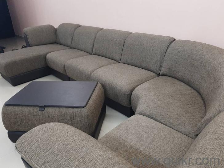 Godrej Interio Branded Broadway 6Seater Sofa With Ottoman For Sale