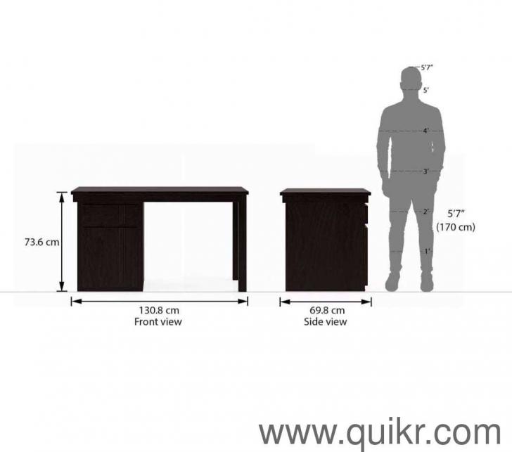 Bradbury Solid Wood Study Table in Mango Mahogany Finish Mango Mahogany
