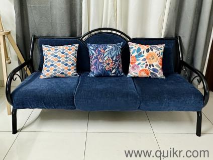 5 seater blue and grey colour sofa in good condition | Bangalore | Quikr
