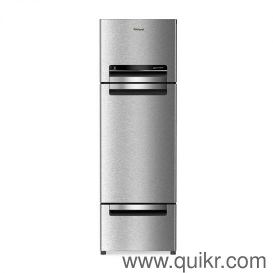 Whirlpool Protton Triple door frost free refrigerator with free original stabilizer and stand