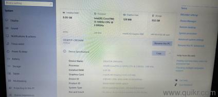 Ubuntu OS , WINDOWS 11 AVAILABLE With key 8 Gb ram , 1 tb ROM, INTEL I3