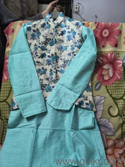 very good quality single hand use kurta pajama with jacket(1)