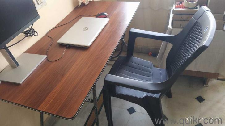 Folding Study / Working Table and Plastic quality Chair