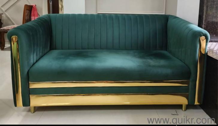 sofa set with pouffe