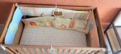 2 in 1 Wooden Cot Cum Junior Bed with Height Adjustable & Plug and Play Assembly(1)