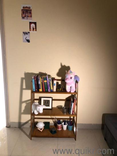 L shape sofa soft fanric good condition clean and new with coffee table and book shelf(1)