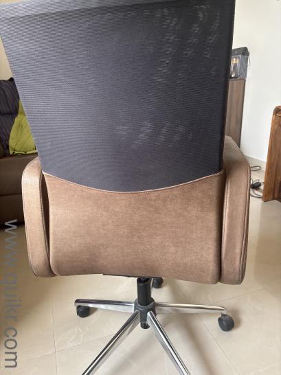 Godrej office chair , microfibre , brown(1)