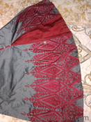 Grey and maroon gown(3)