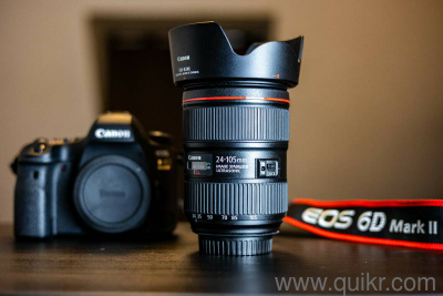 Perfectly New Canon EOS 6D Mark II digital camera with VR lens, complete accessories & worldwide warranty(1)