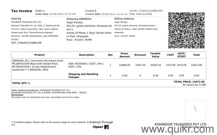Samsung Convection Microwave Oven 28L | Excellent Condition