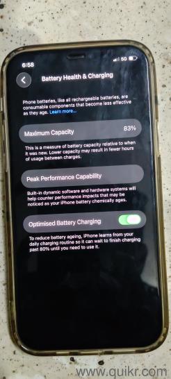 Apple 12 128/GB battery health 83%  and only bill available no box no Changer(1)