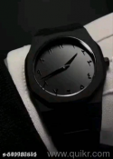 Aura Branded Watch That Features a Matte Black Finish And a Dial With Arabic Numerals.(3)