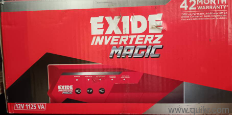 Exide inverter set along with trolley,warranty is available on battery for 3 years and 2 years on invertor