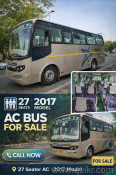 I am selling my 2017 model 27-seater tourist bus, in excellent running
