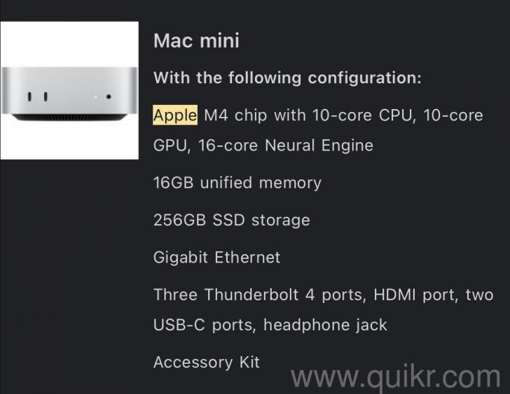 Apple Mac Mini M4 - 2024 Model - New condition(2)