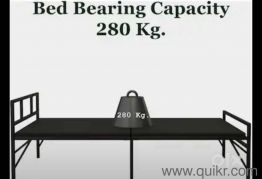 Black foldable cot(3)