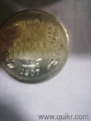 1907 one rupee silver coin(4)