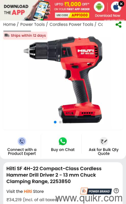 Hilti machine with set