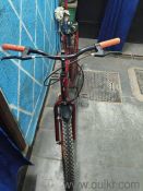 red colour stunt cycle in Hero company