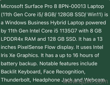 Microsoft Surface Pro 8 Excellent Condition