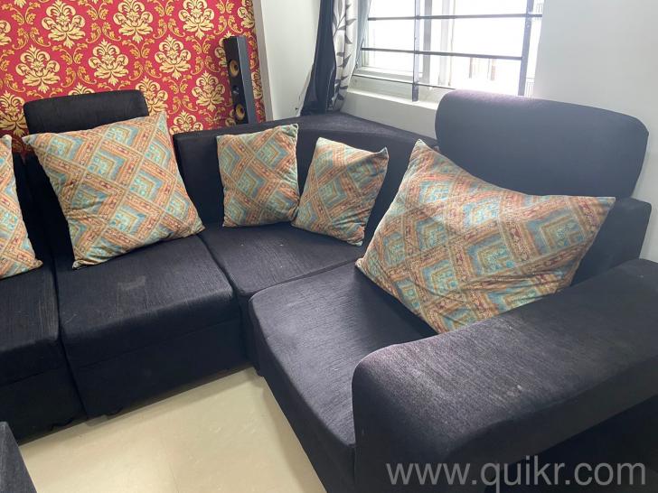 L shaped sofa for sale with cushions Chennai Quikr