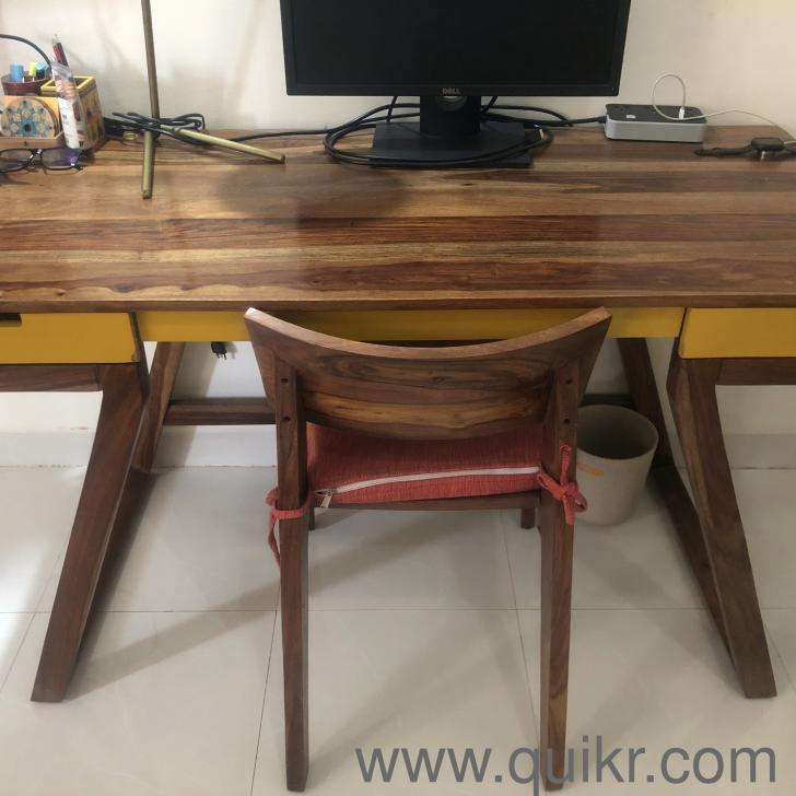 Truman Study Table Teak Finish Made of Sheesham wood NaviMumbai Quikr
