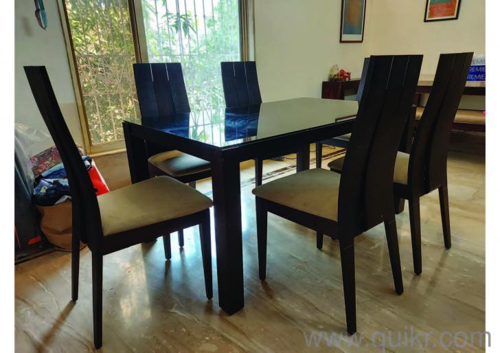 DINING TABLE + 6 CHAIRS CARLTON GLASSTOP 6SEATER Mumbai Quikr