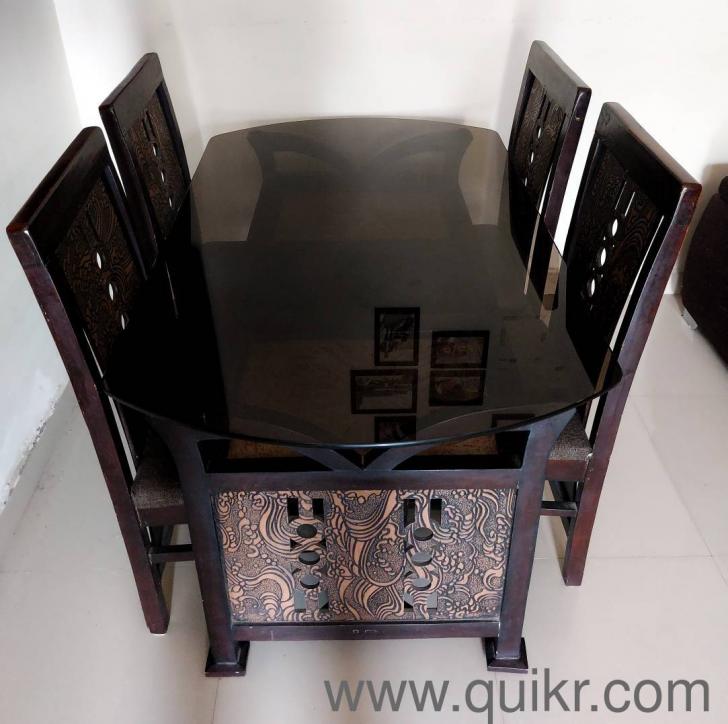 Dining Table with 4 chairs in excellent condition Hyderabad Quikr