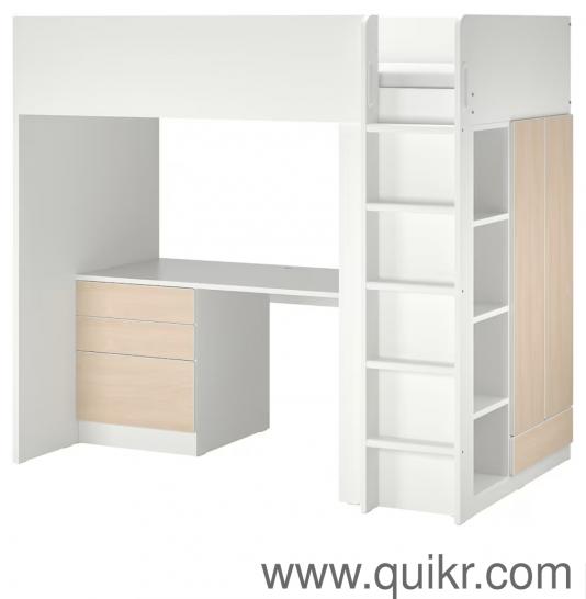 IKEA Loft bed with table and storage Mumbai Quikr